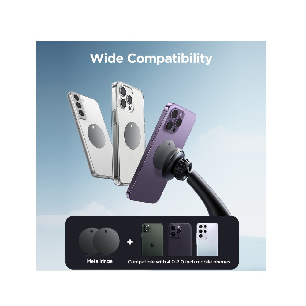 Accesorio joyroom holder jr-zs356 magnetic car phone mount (windshield) color negro Shop name