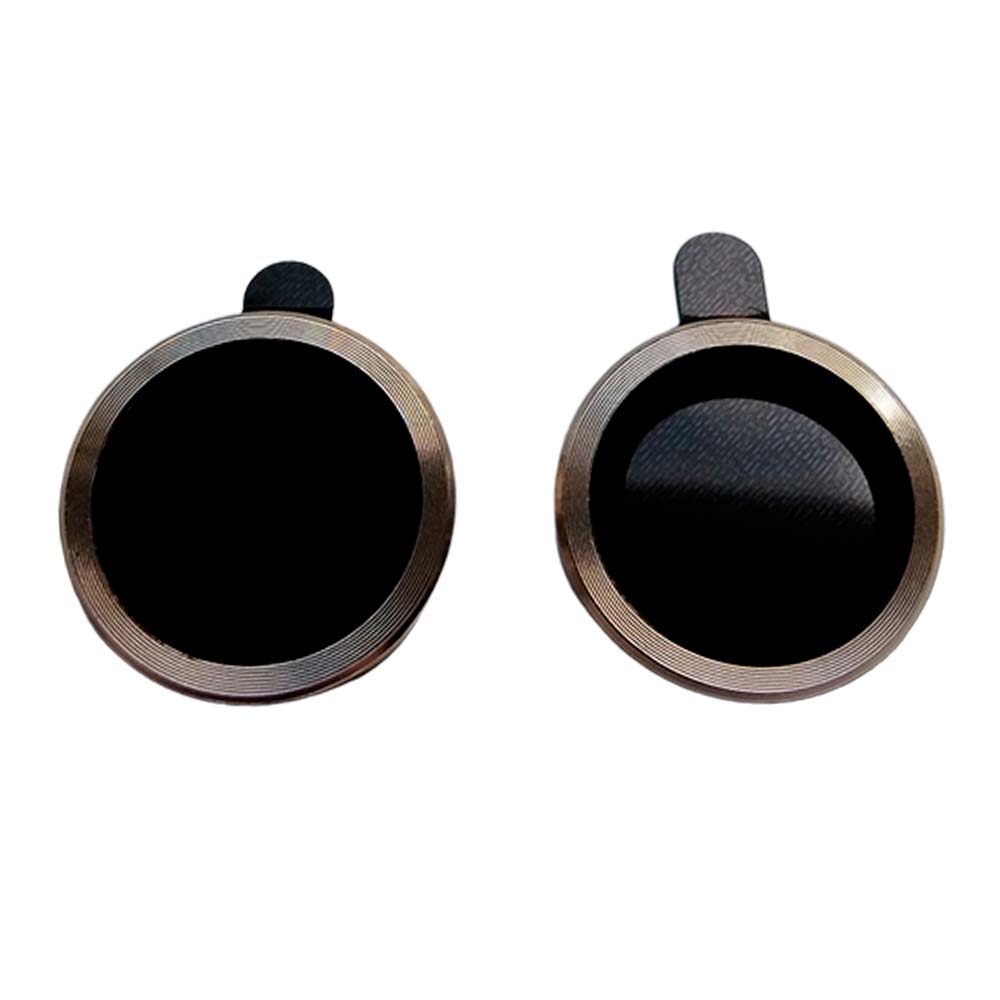 Accesorio el rey vidrio templado camara iphone 15 plus metal color dorado Shop name