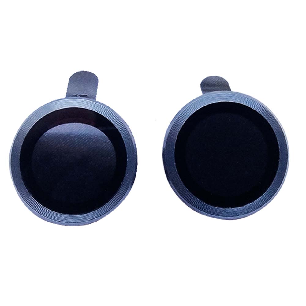 Accesorio el rey vidrio templado camara iphone 15 plus metal color gris oscuro Shop name