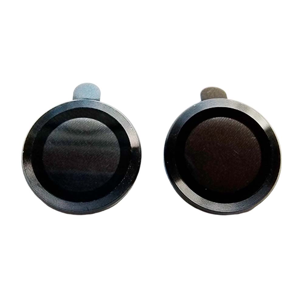 Accesorio el rey vidrio templado camara iphone 15 plus metal color negro Shop name