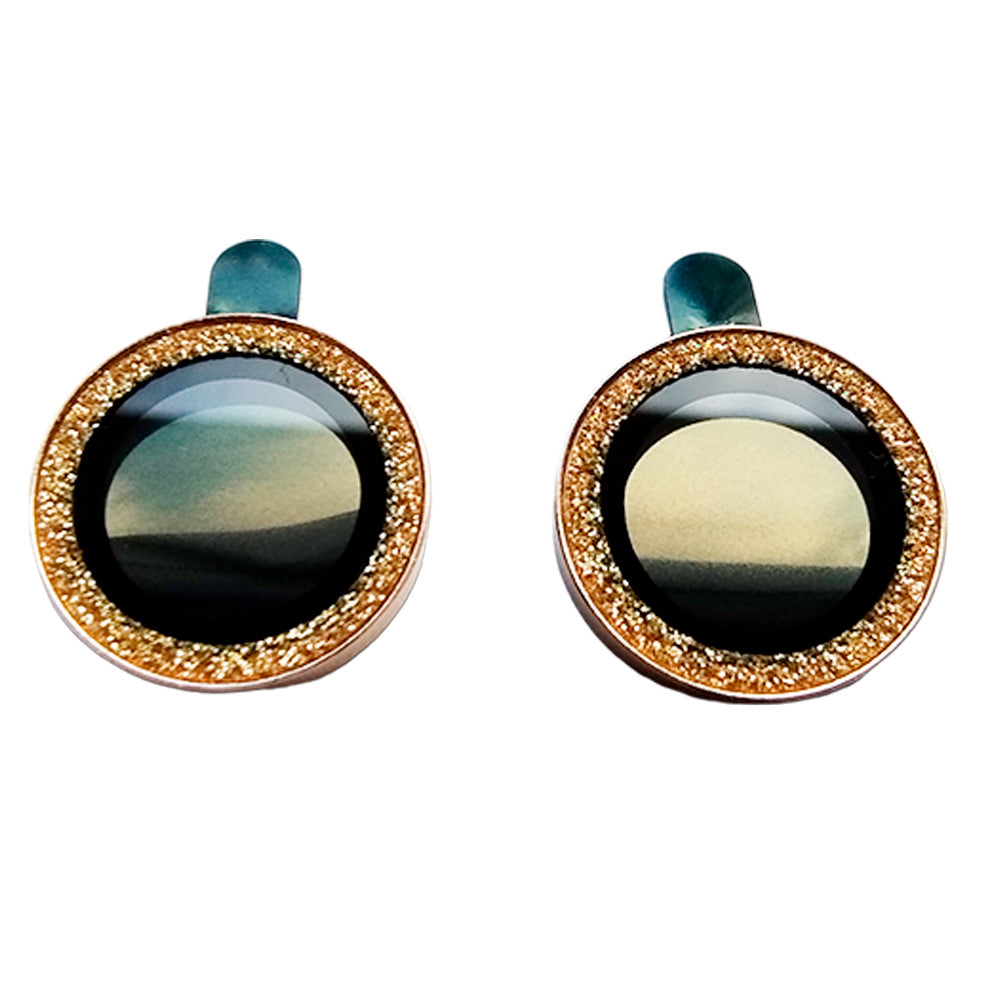 Accesorio el rey vidrio templado camara iphone 15 brillos color dorado Shop name