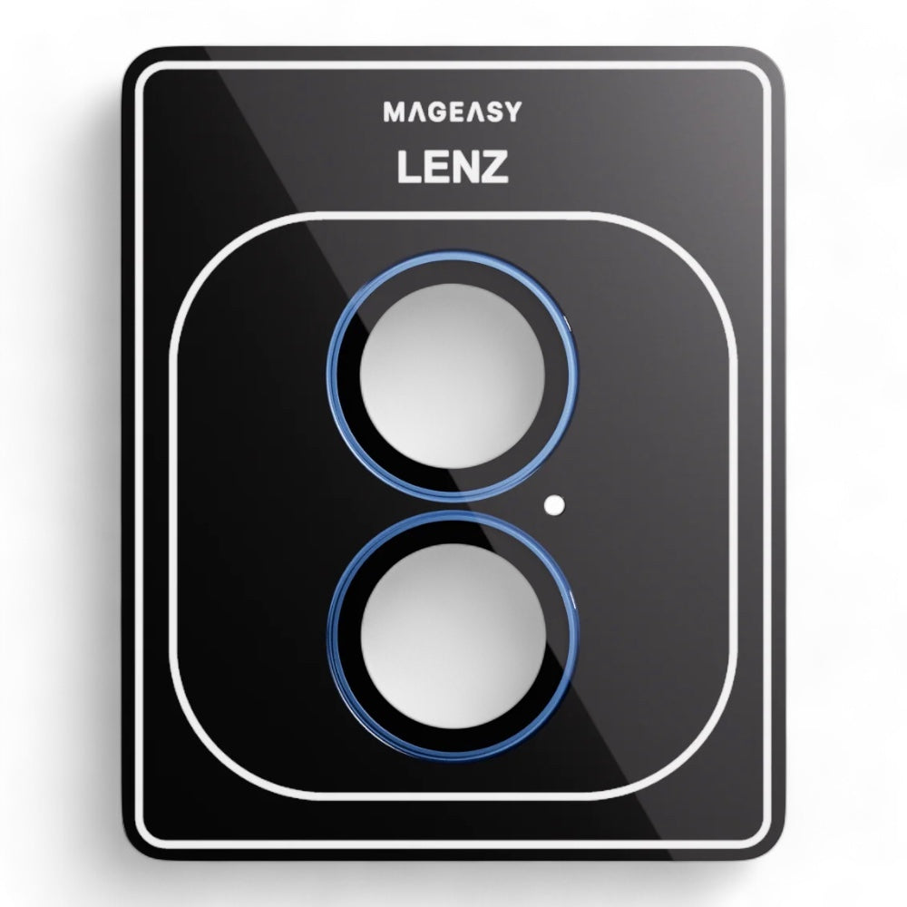 Accesorio mageasy vidrio templado camara iphone 16 lenz sapphire lens protector for 2024 iphone 2 lenses / 2 lenses large color azul Shop name