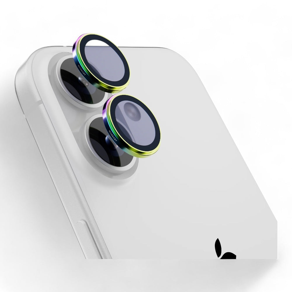 Accesorio mageasy vidrio templado camara iphone 16 lenz sapphire lens protector 2 lenses / 2 lenses large iridescent color multicolor Shop name