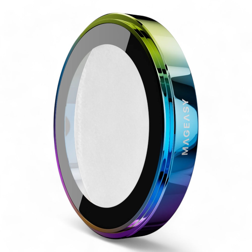 Accesorio switcheasy vidrio templado camara iphone 16 pro max protectores de lente titanium iridescent color multicolor Shop name