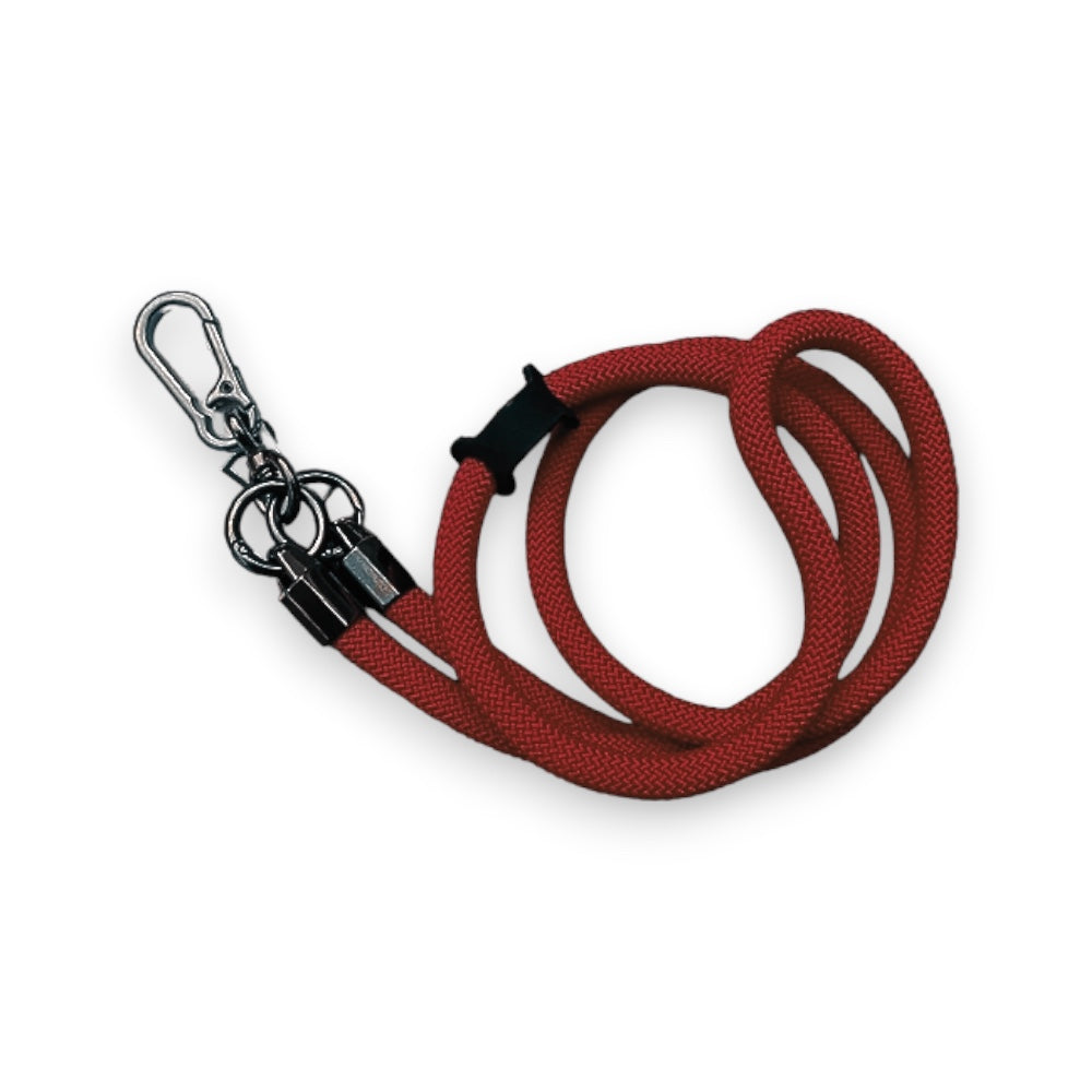 Accesorio el rey strap 1.2 m largo con sujetadora new con colgador de llaves y audifonos color rojo Shop name