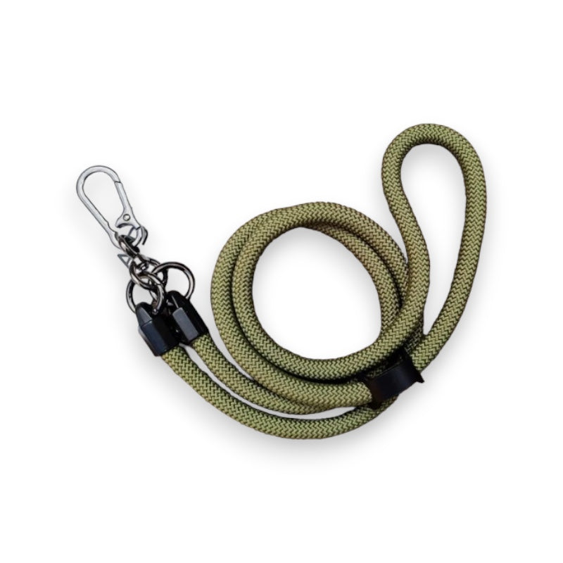 Accesorio el rey strap 1.2 m largo con sujetadora new con colgador de llaves y audifonos color verde militar Shop name