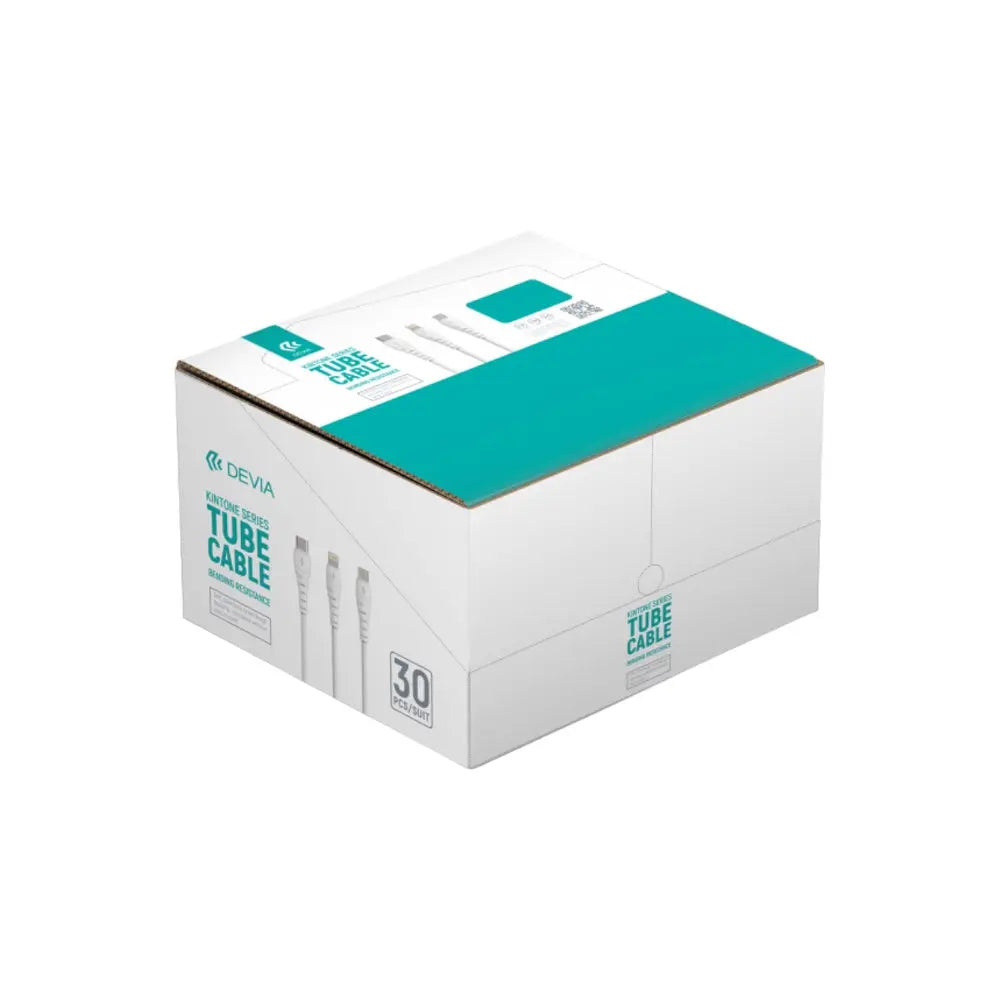 Cable devia micro usb kintone series tube cable suit ( 30pcs / suit) color blanco Shop name