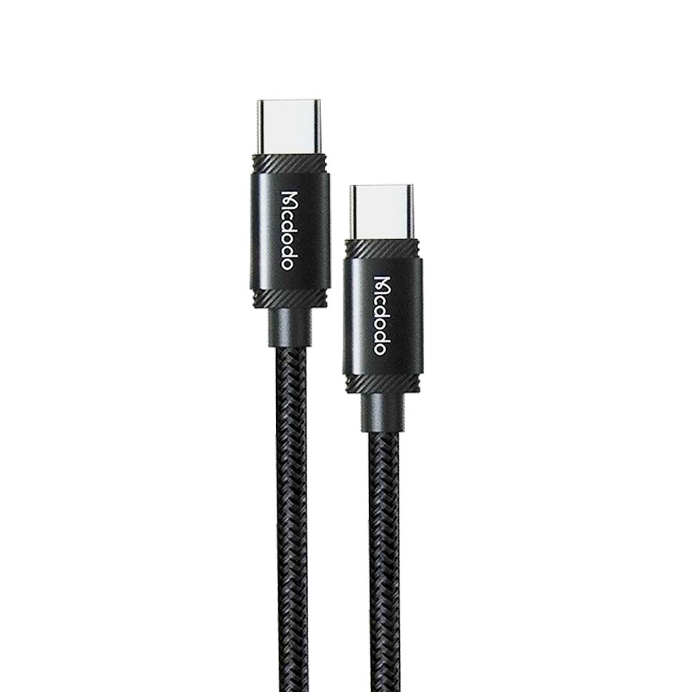 Cable mcdodo ca-3681 soporta 240w de carga a alta velocidades tipo c a tipo c color negro