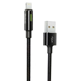 Cable mcdodo usb ca-4600 1.2 metros con la  funcion de  auto disconnect usb a lightning color negro  Shop name