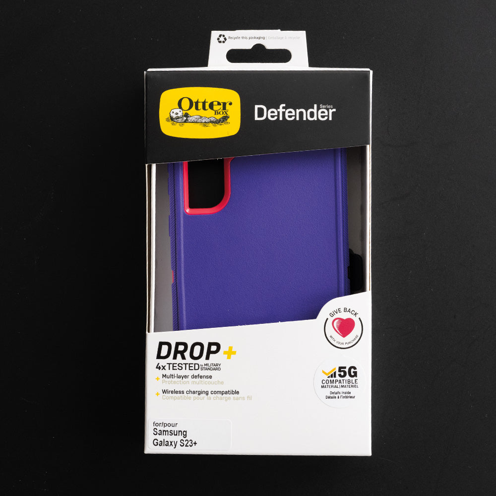 Estuche OtterBox Defender Samsung Galaxy S23 Plus Morado Rosado Shop name