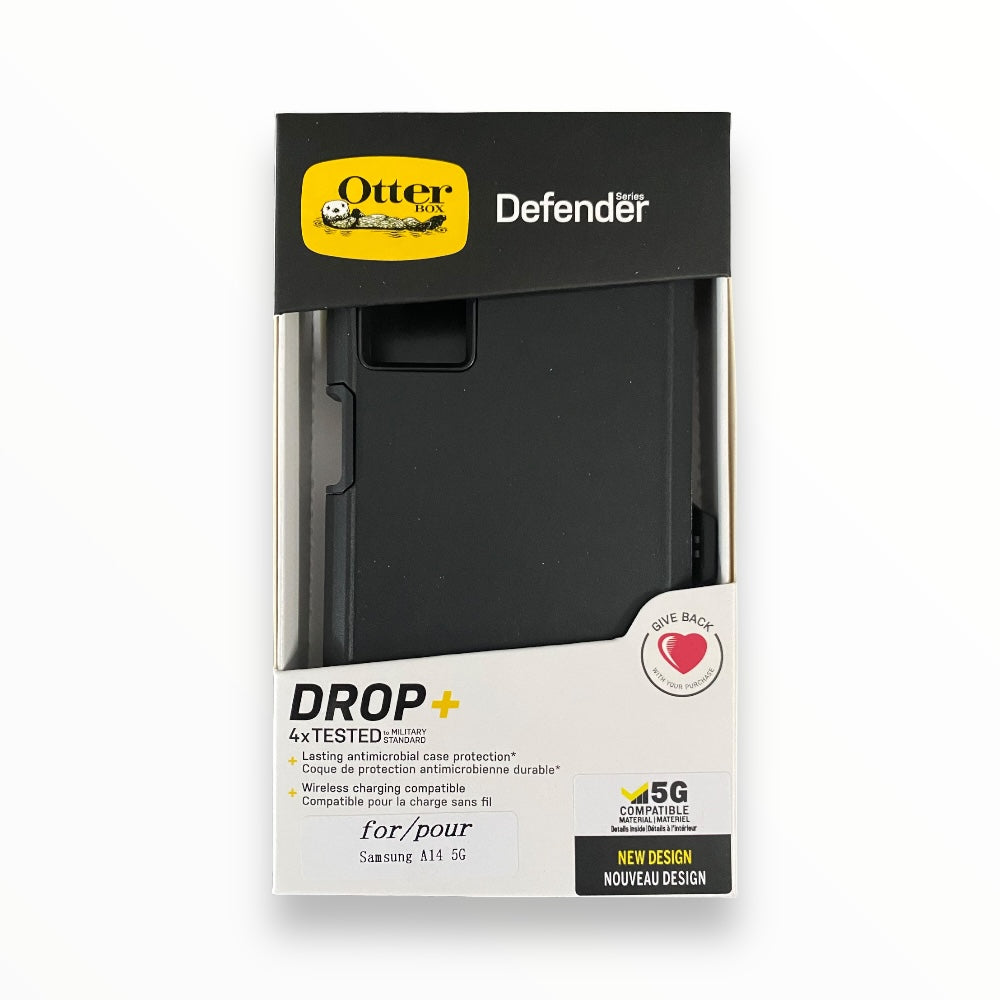 Estuche OtterBox Defender Para Samsung A14 Negro Anti Golpes Shop name