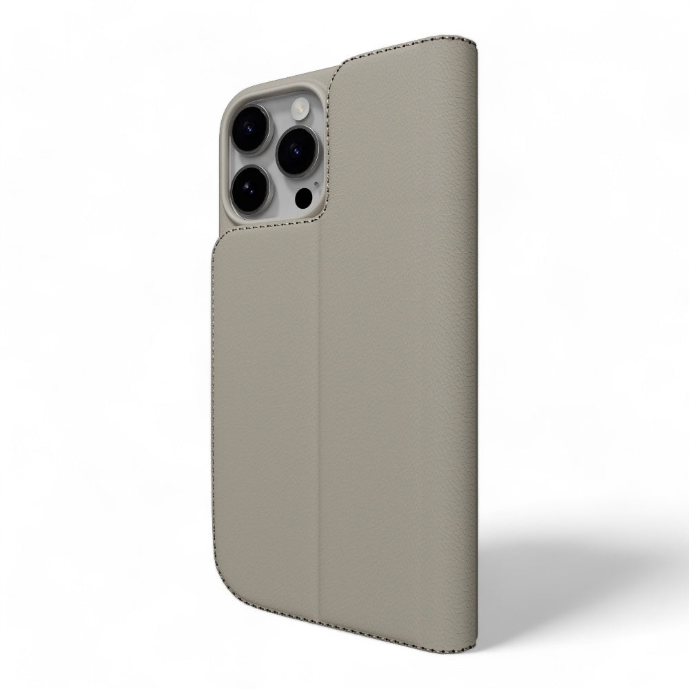 Estuche switcheasy folio iphone 16 pro card folio m leather flip phone case with stand starlight color multicolor Shop name