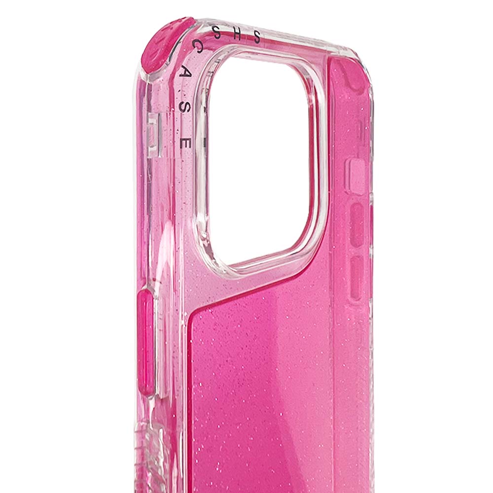Estuche el rey glitter iphone 14 defender color fucsia