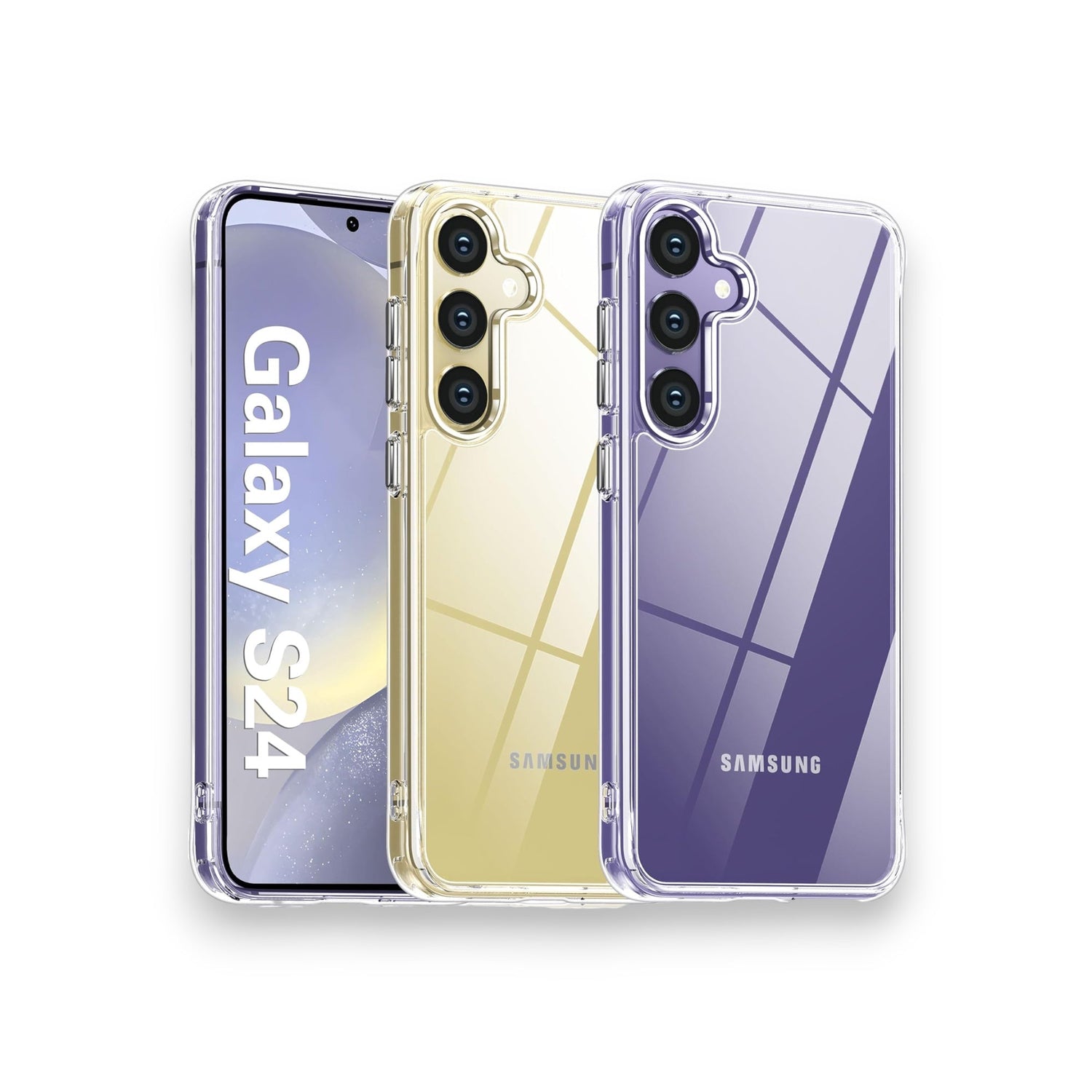 Estuche el rey hard case samsung s24 color transparente Shop name