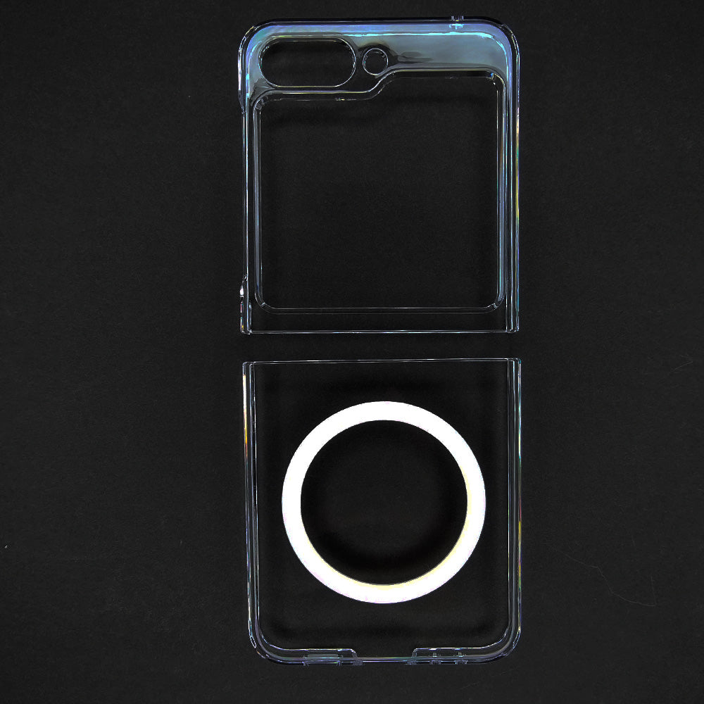 Estuche magsafe spigen hard case samsung z flip 5 color transparente