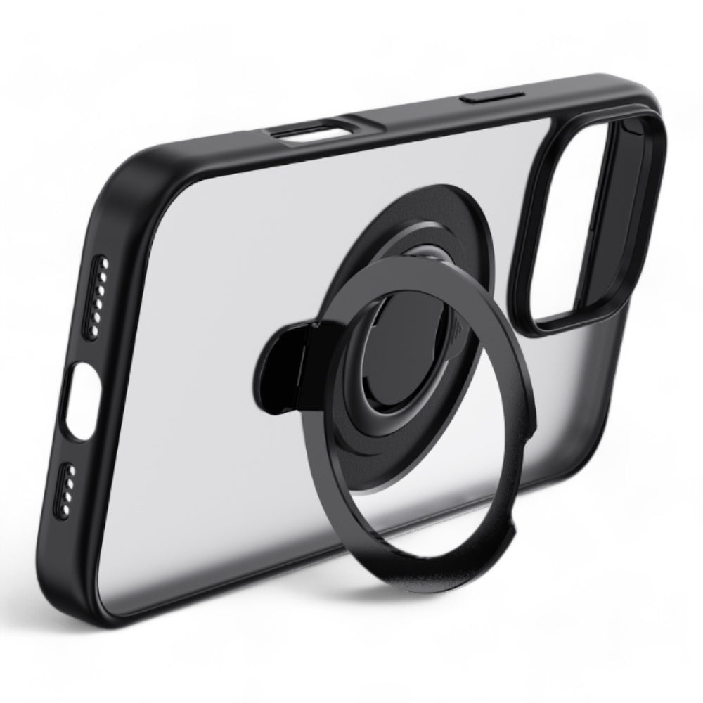 Estuche devia magsafe iphone 16 delight series magnetic case with bracket color negro Shop name