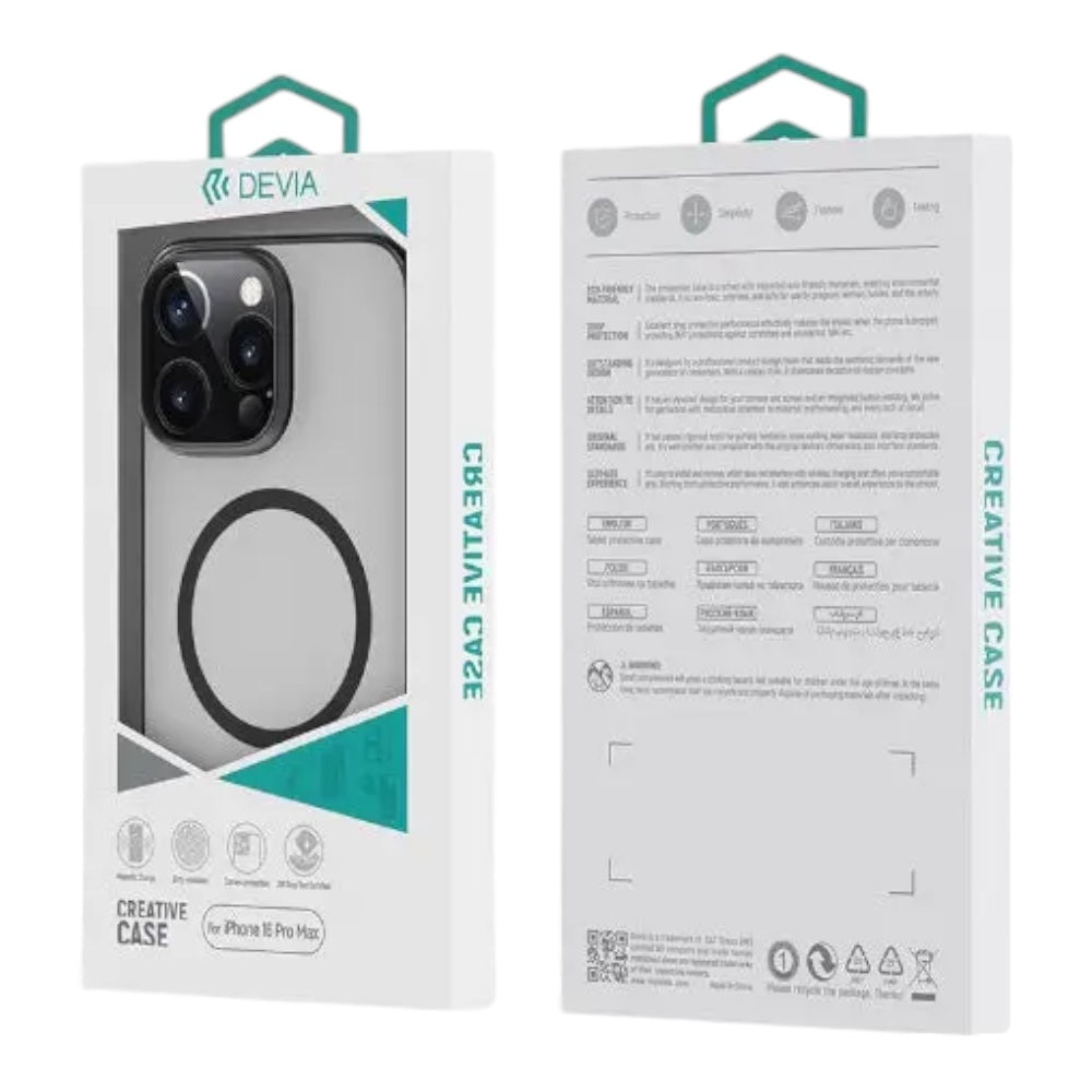 Estuche devia magsafe iphone 16 plus glimmer magnetic series case(pc) color azul Shop name