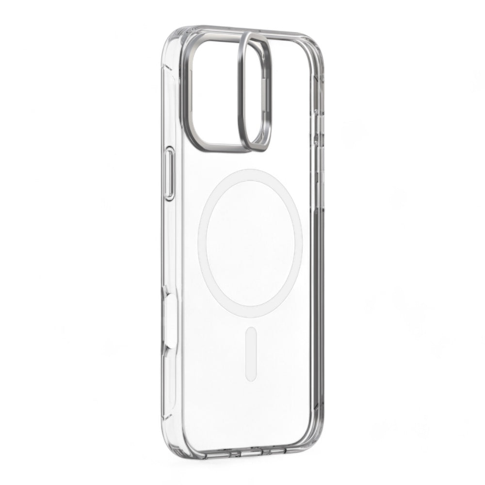 Estuche devia magsafe iphone 16 pro snow crystal series magnetic shockproof case with bracket color transparente Shop name