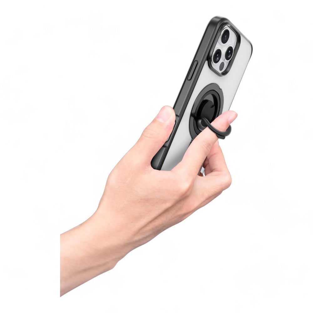 Estuche devia magsafe iphone 16 pro delight series magnetic case with bracket color negro Shop name