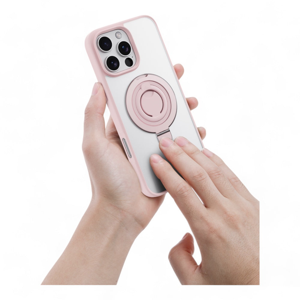 Estuche devia magsafe iphone 16 pro delight series magnetic case with bracket color fucsia Shop name