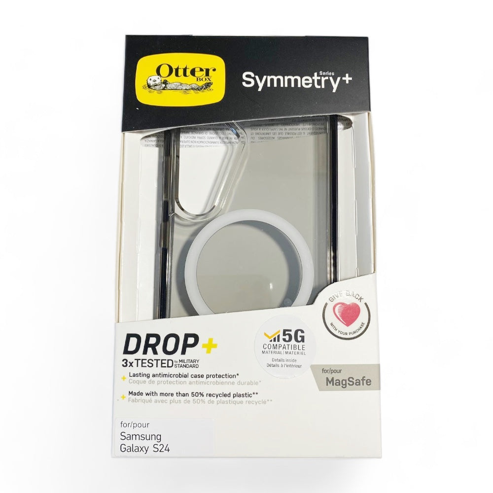 Estuche otterbox symmetry magsafe samsung s24 color transparente/negro Shop name