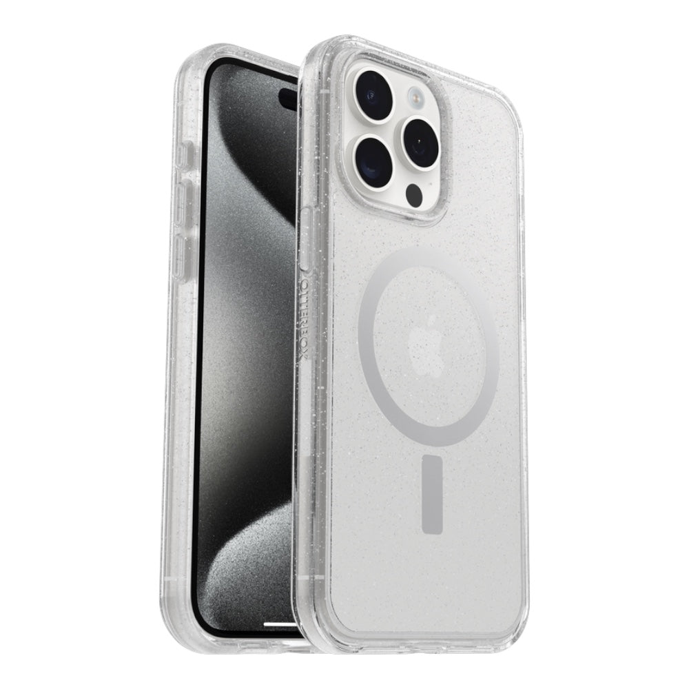Estuche OtterBox Symmetry iPhone 15 Pro Max MagSafe Transparente Glitter Shop name