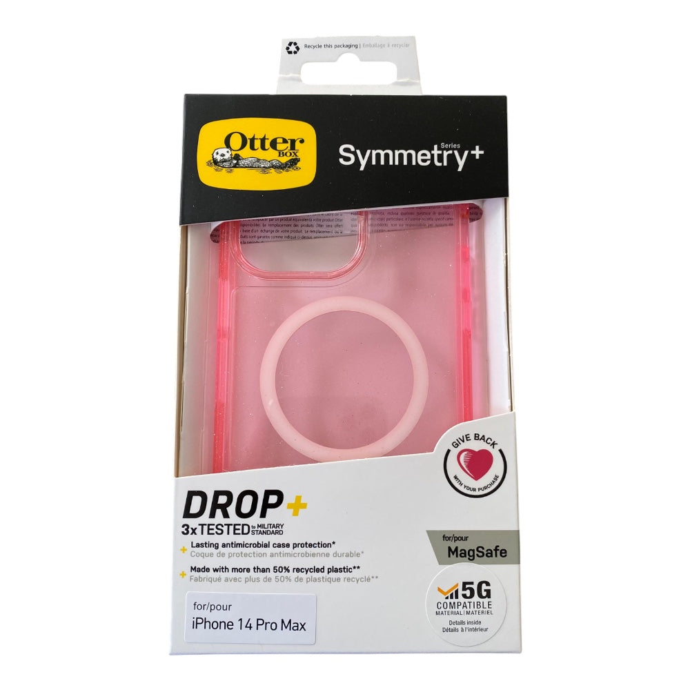 Estuche OtterBox Symmetry Iphone 14 Pro Max MagSafe Rosado Shop name