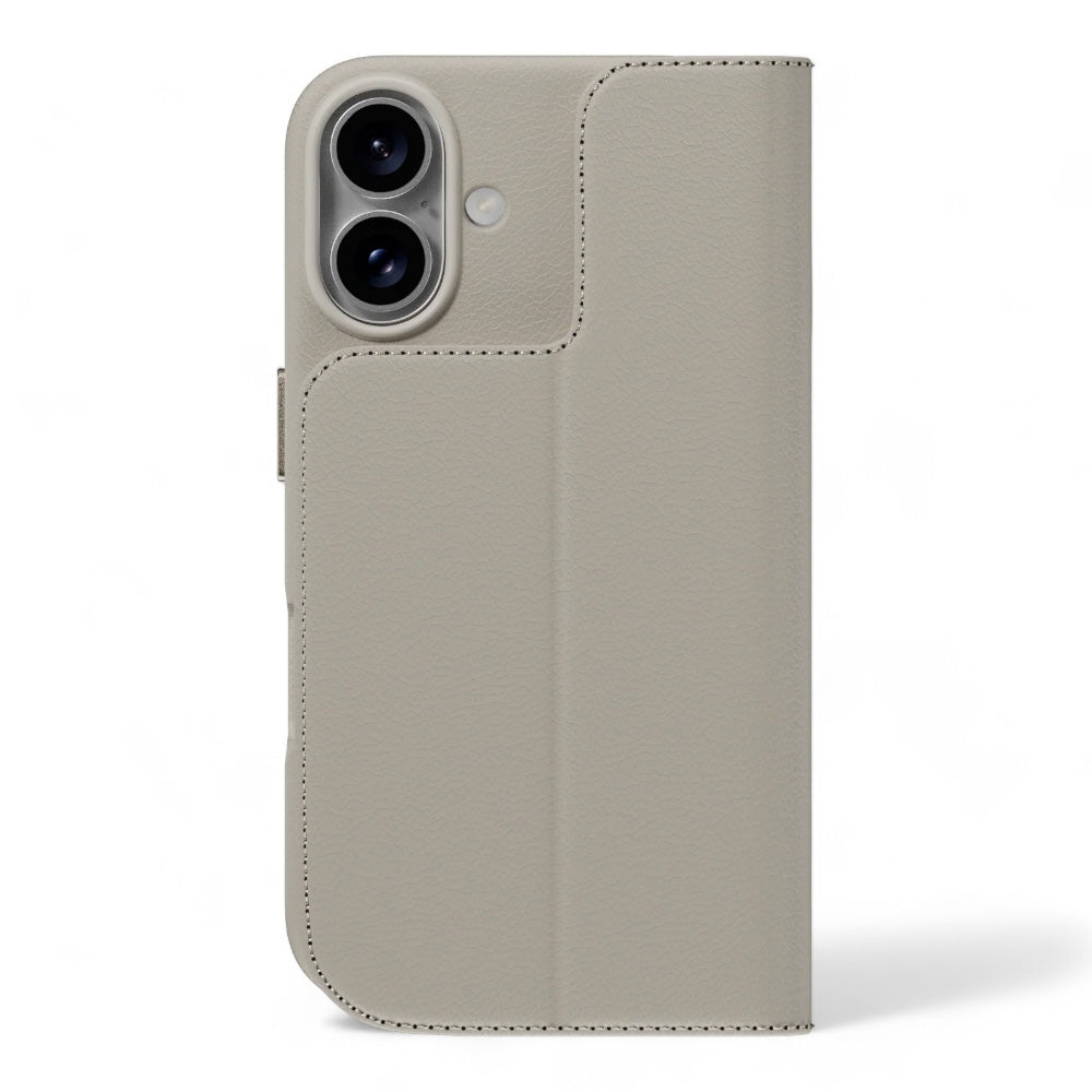 Estuche switcheasy wallet iphone 16 card folio m leather flip phone case with stand starlight color multicolor Shop name