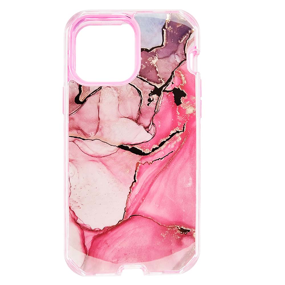 Estuche El Rey Marble iPhone 13 Pro Max Defender Color Fucsia Shop name