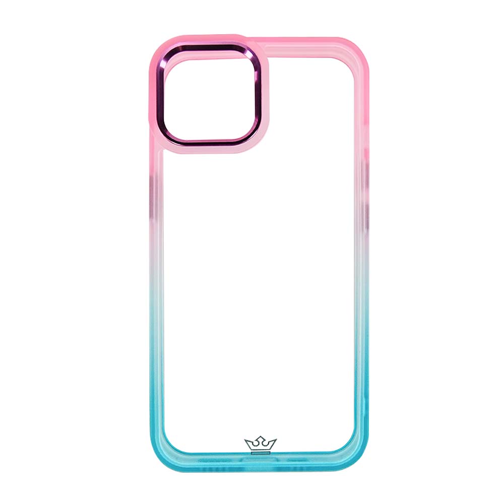Estuche Clásico El Rey Degradé Para iPhone 12 Y iPhone 12 Pro Rosa Turquesa Shop name