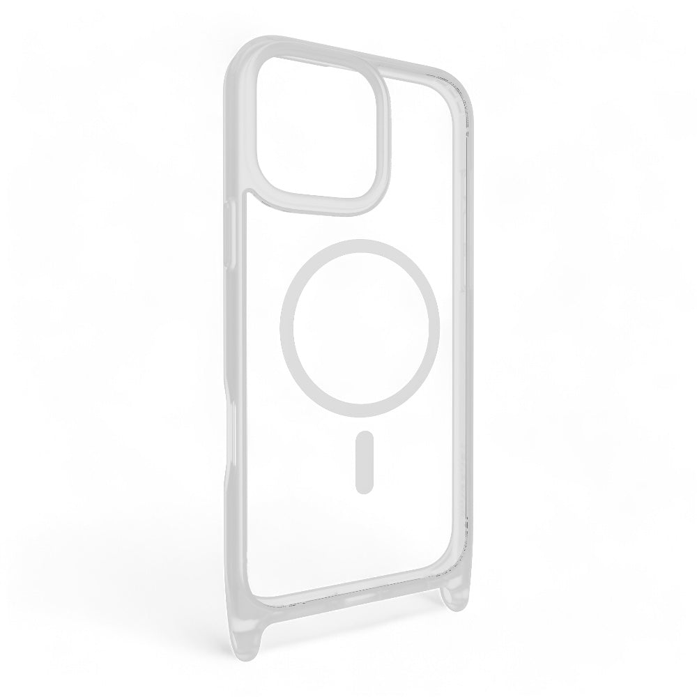 Estuche mageasy roam iphone 16 pro max roam m shockproof protective case with lanyard color plateado