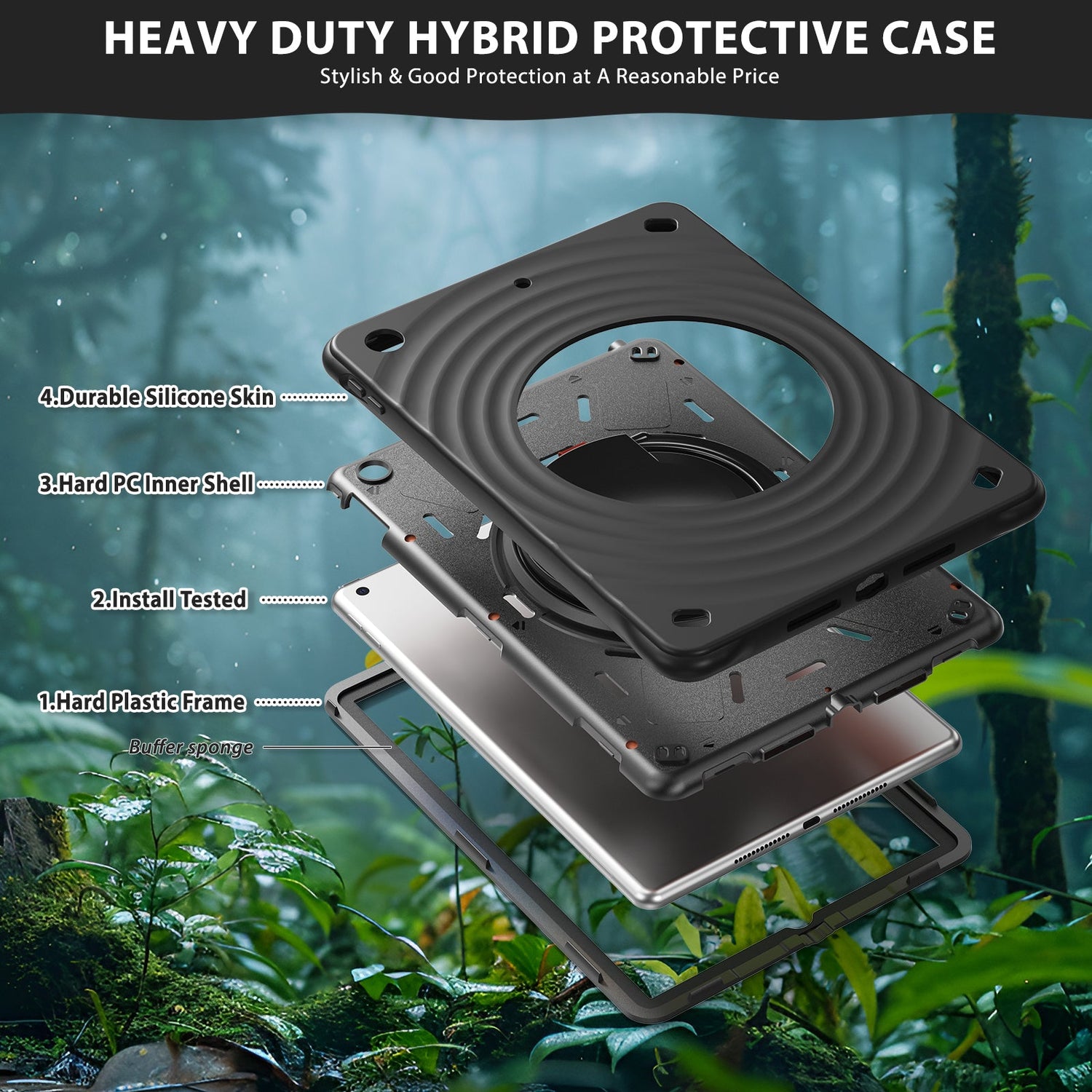 Estuche chief engineer b series modelo ipad 10.2 color negro con strap Shop name