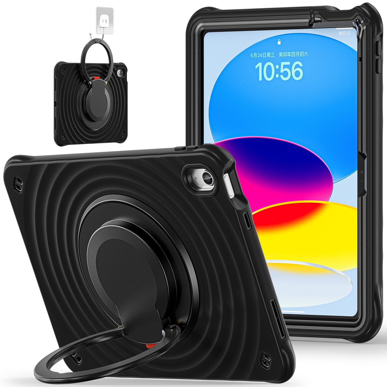Estuche chief engineer b series modelo ipad 10 th color negro con strap Shop name