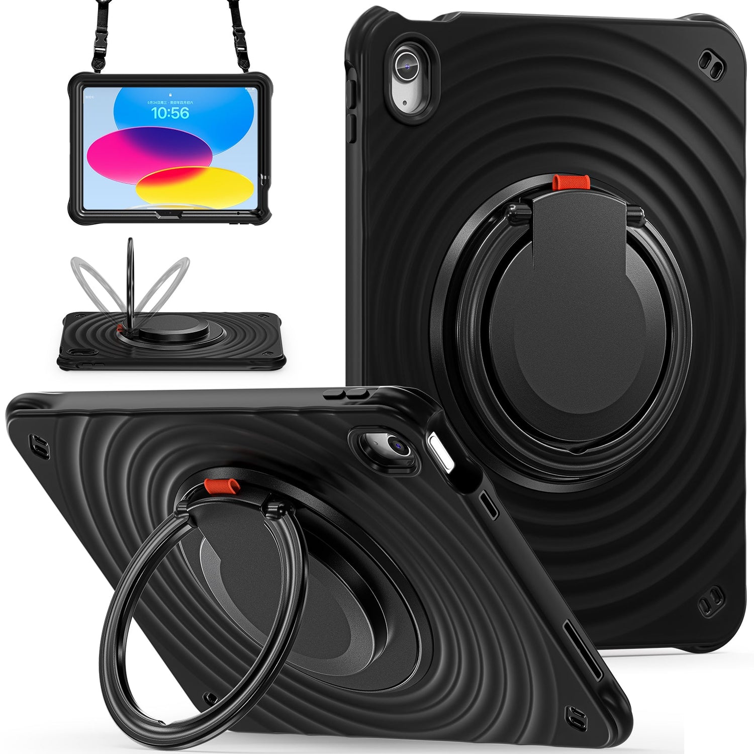 Estuche chief engineer b series modelo ipad 10 th color negro con strap Shop name