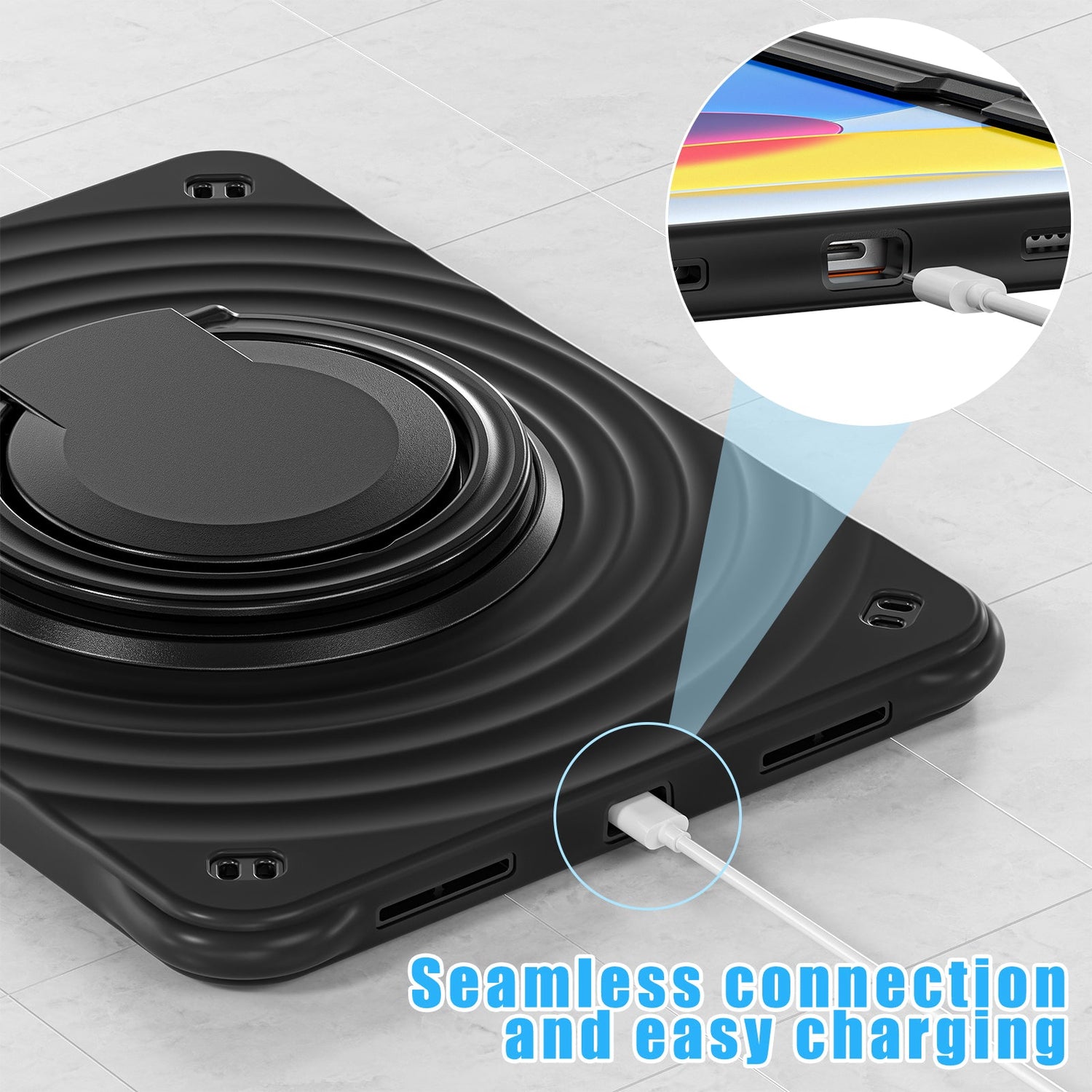 Estuche chief engineer b series modelo ipad 10 th color negro con strap Shop name