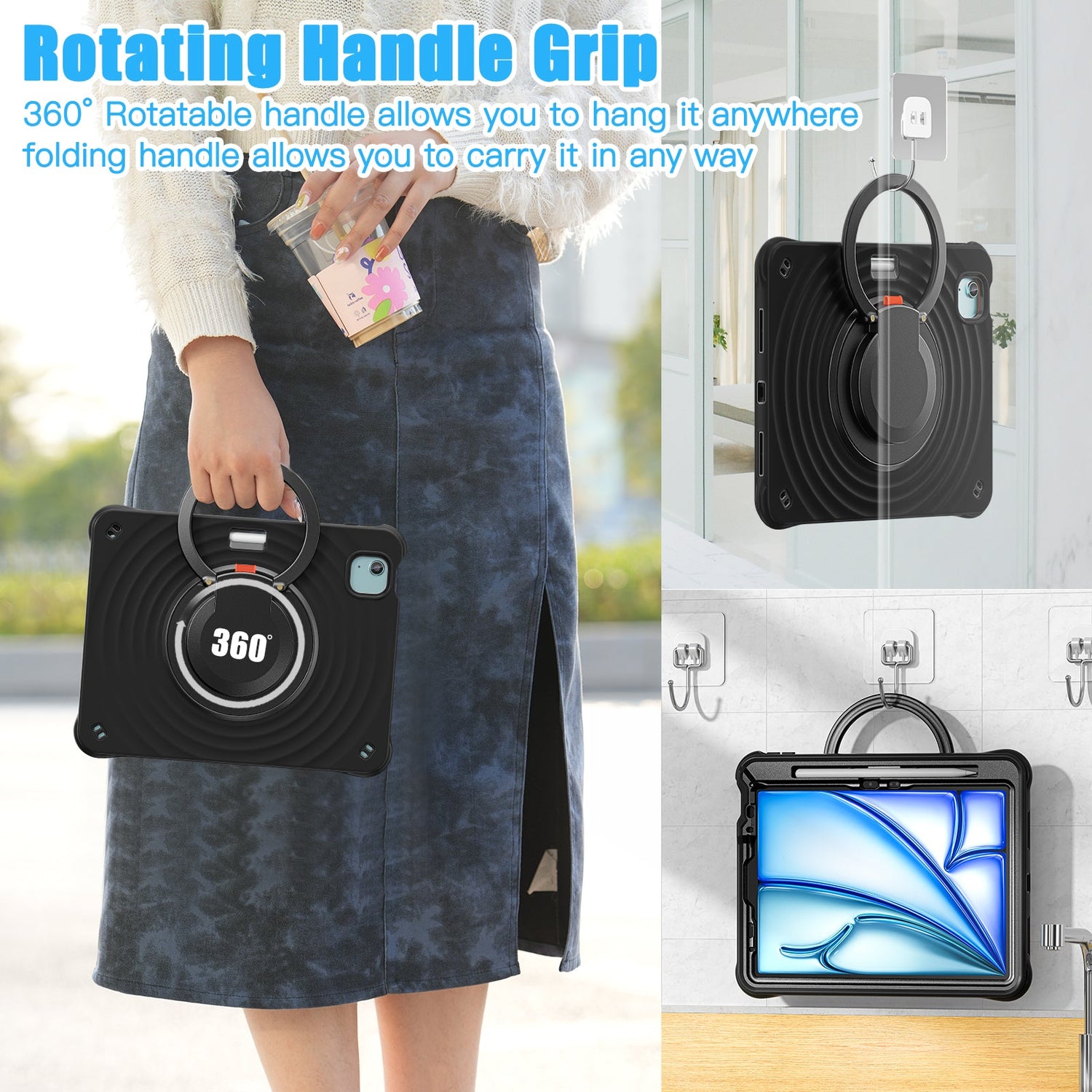 Estuche chief engineer b series modelo ipad air 11 2024 color negro con strap  Shop name
