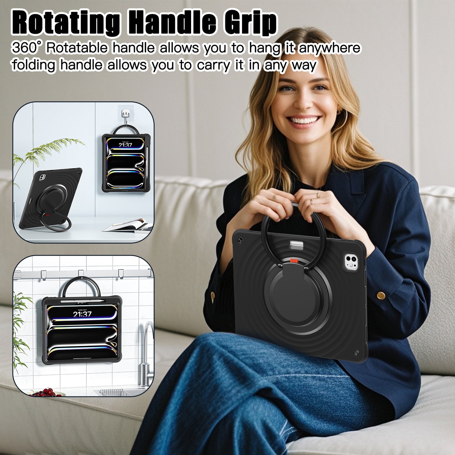 Estuche chief engineer b series modelo ipad pro 13 2024 color negro con strap Shop name