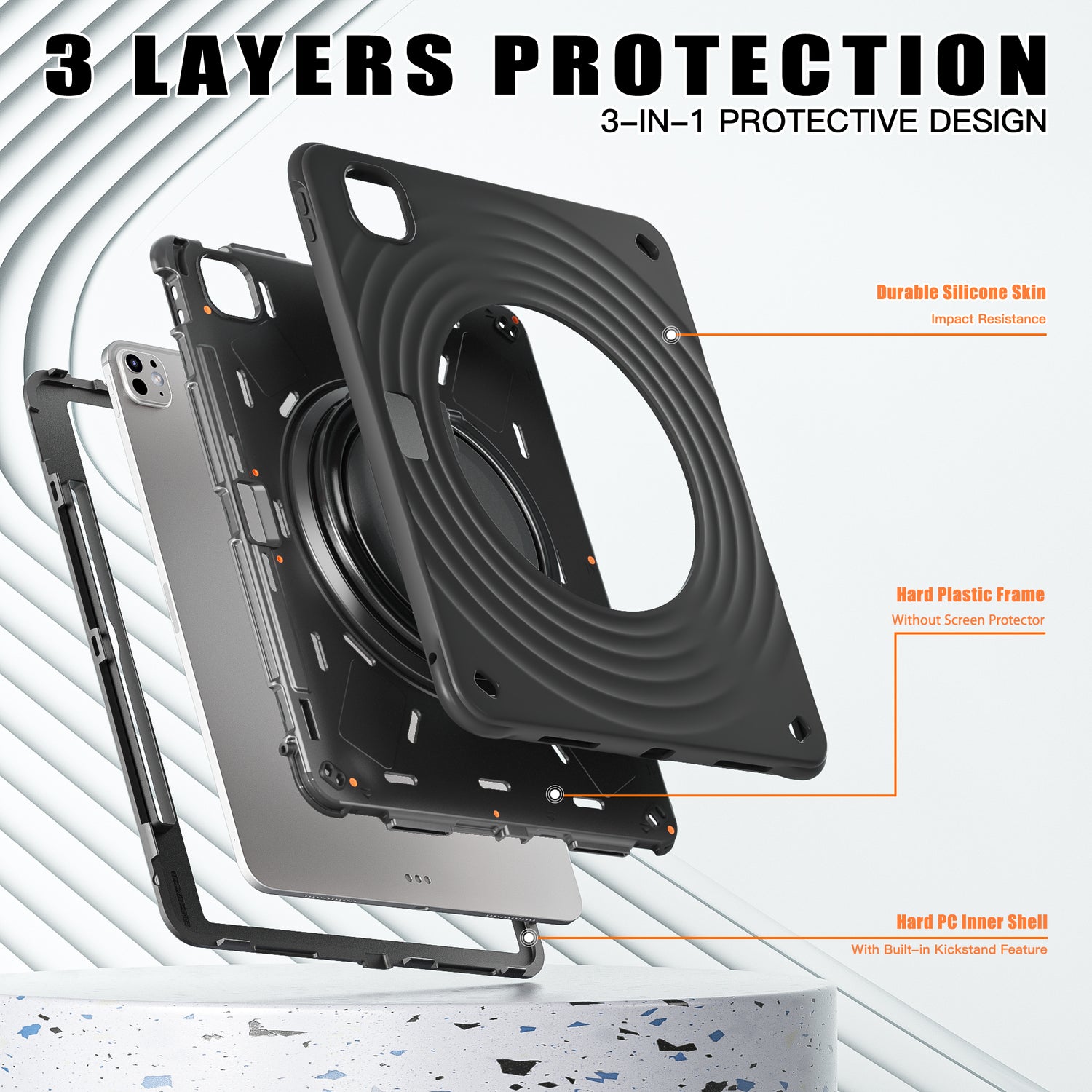 Estuche chief engineer b series modelo ipad pro 13 2024 color negro con strap Shop name