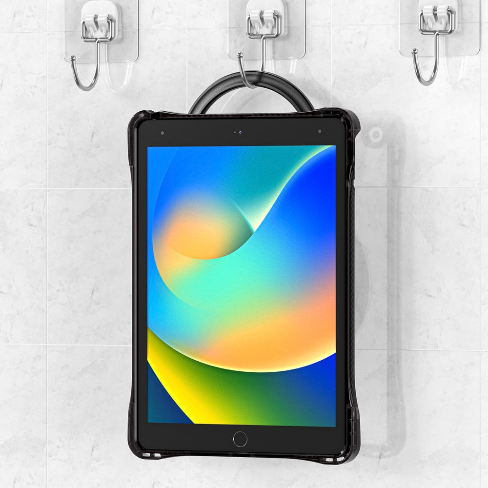 Estuche transparent b series modelo ipad 10.2 color negro con strap Shop name