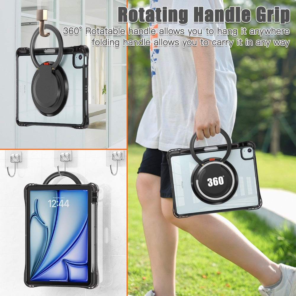 Estuche transparent b series modelo ipad air 11 2024 color negro con strap  Shop name