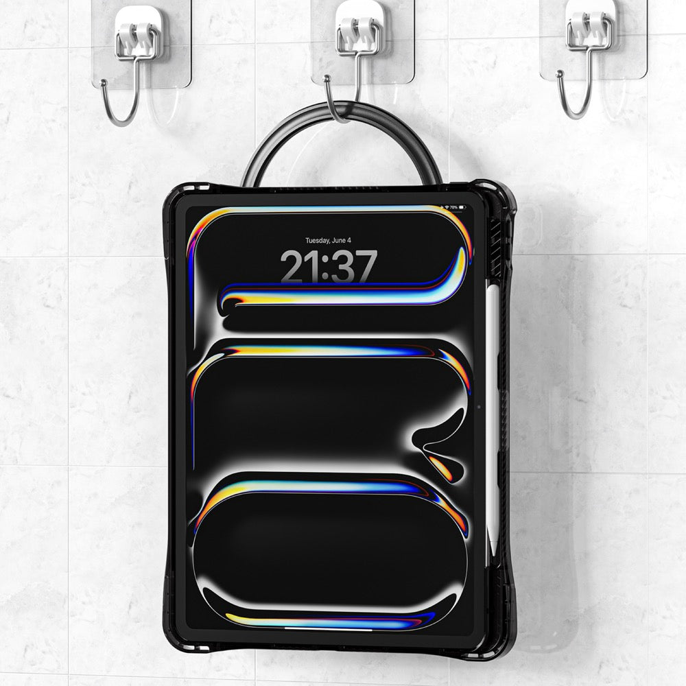 Estuche transparent b series modelo ipad pro 13 2024 color negro con strap  Shop name