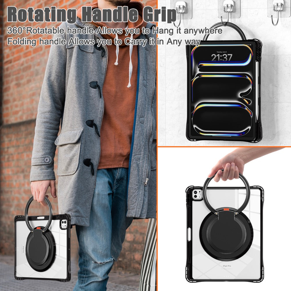 Estuche transparent b series modelo ipad pro 13 2024 color negro con strap  Shop name