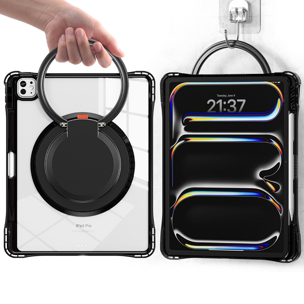 Estuche transparent b series modelo ipad pro 13 2024 color negro con strap  Shop name