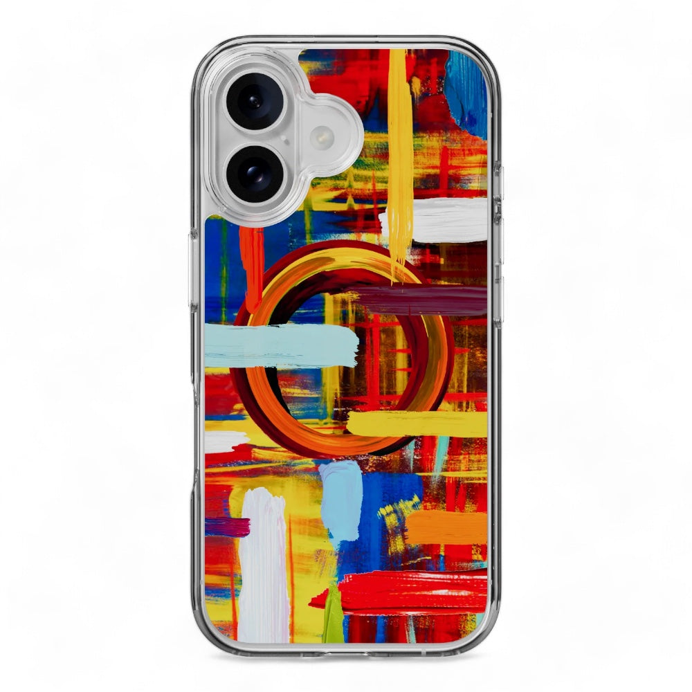 Estuche switcheasy skin iphone 16 style m pattern shockproof case painting color multicolor Shop name