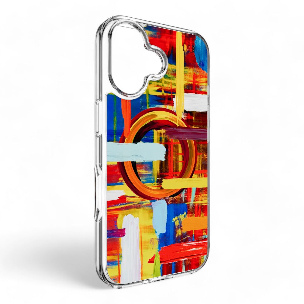 Estuche switcheasy skin iphone 16 style m pattern shockproof case painting color multicolor Shop name