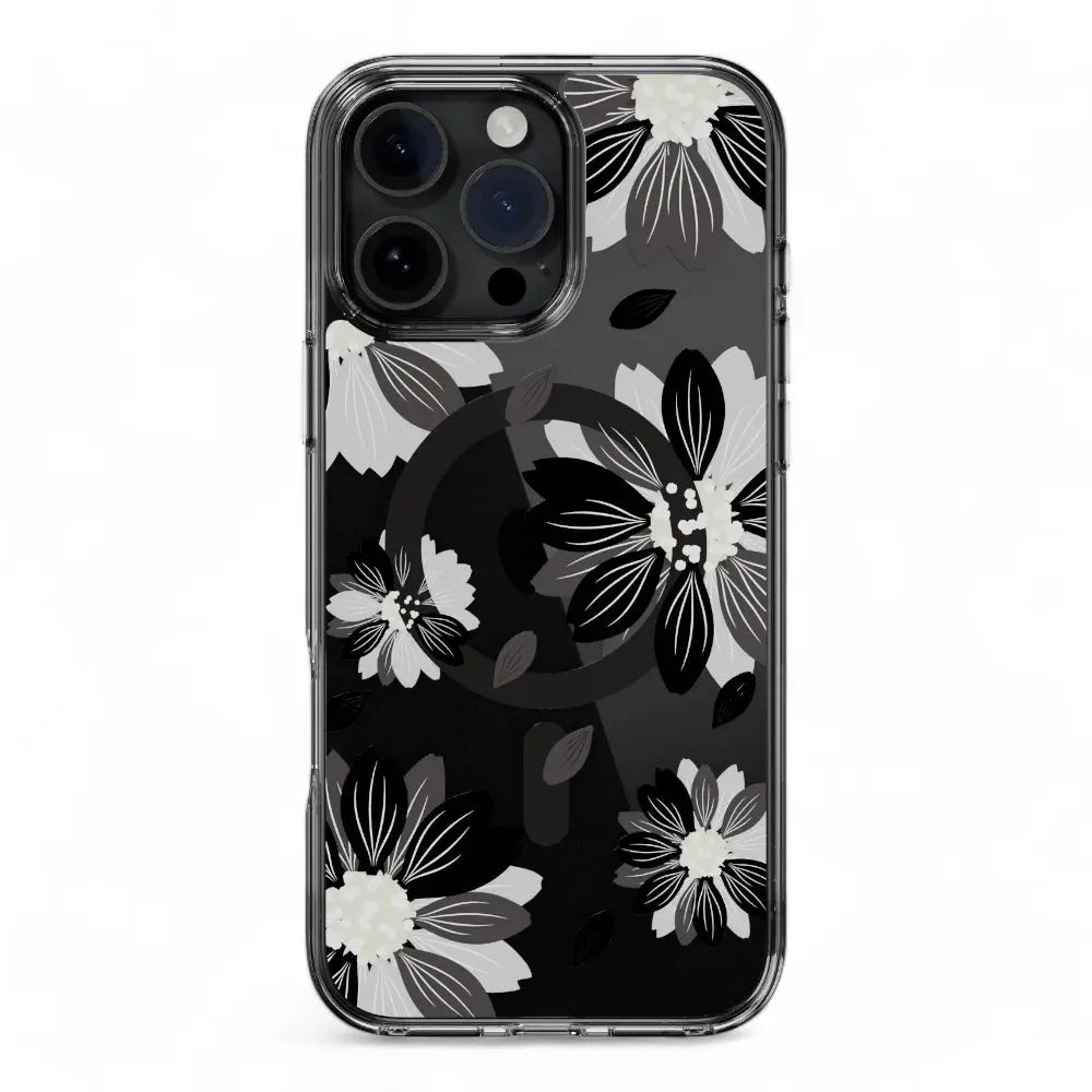 Estuche switcheasy skin iphone 16 pro max style m pattern shockproof case black flower color multicolor Shop name