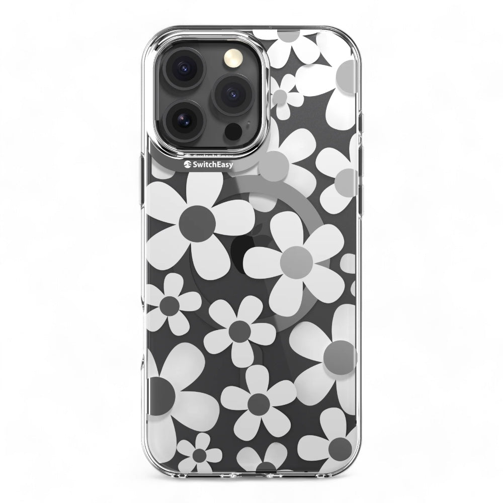 Estuche SwitchEasy Skin para iPhone 16 Pro Floral 3D Patrón Blanco Shop name