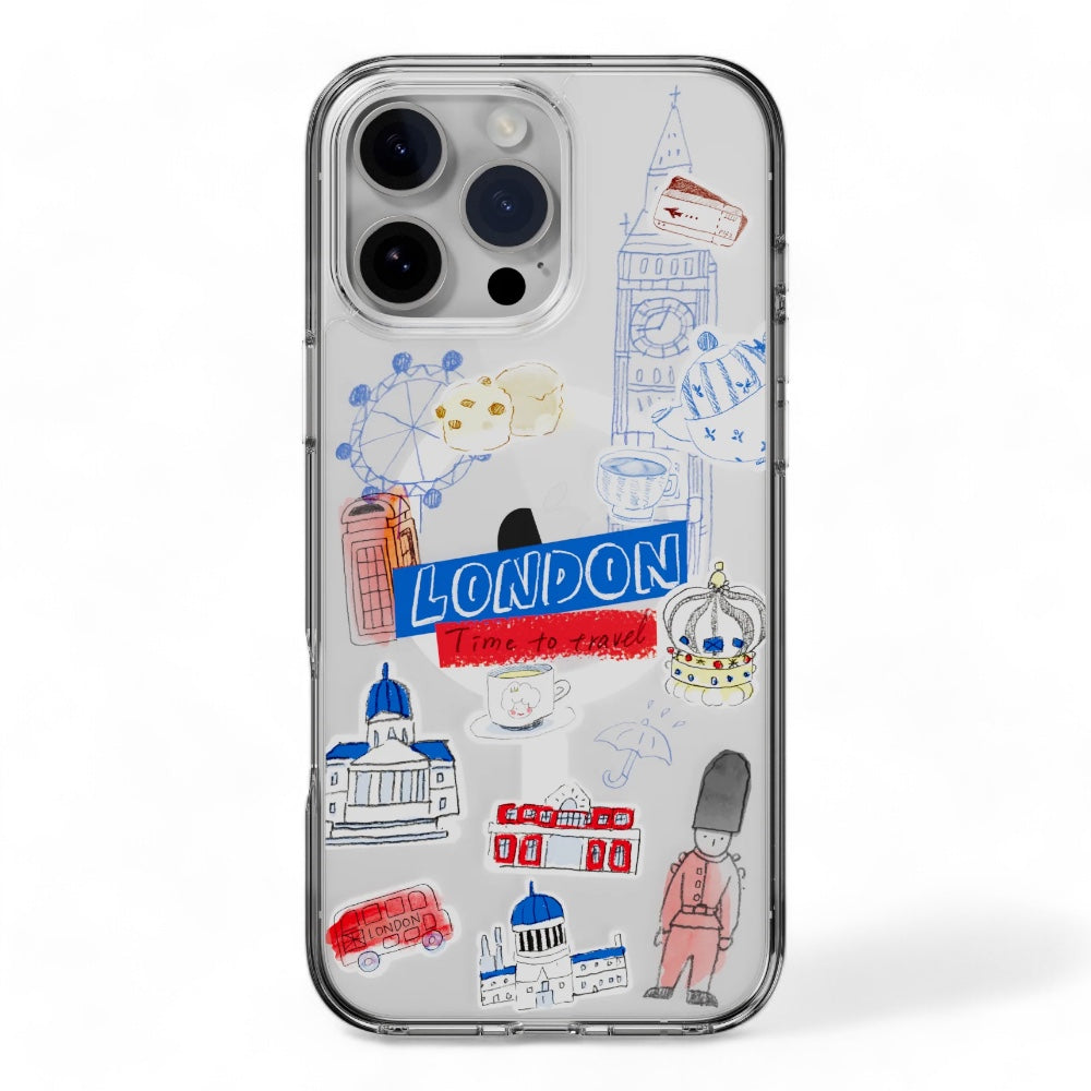 Estuche SwitchEasy Skin IPhone 16 Pro Estilo M Patrón Resistente A Choques London Shop name