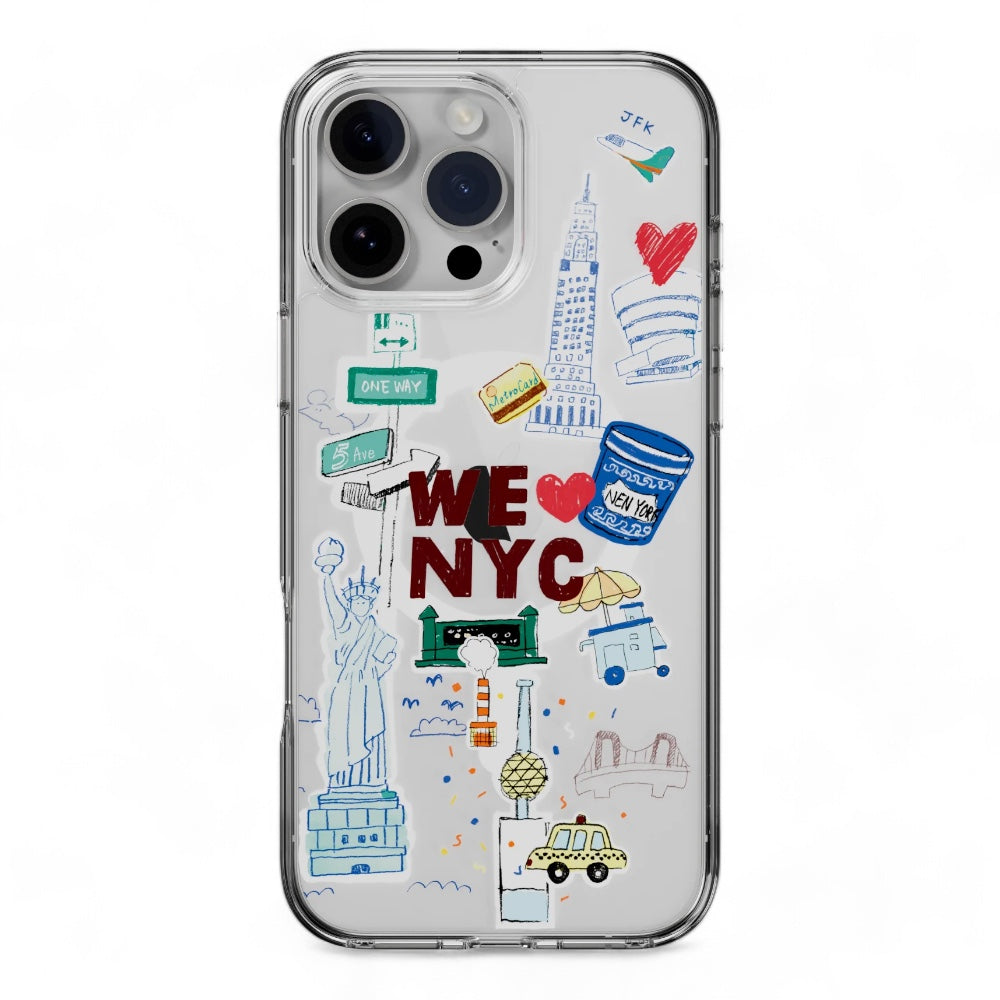 Estuche switcheasy skin iphone 16 pro style m pattern shockproof case new york color multicolor Shop name