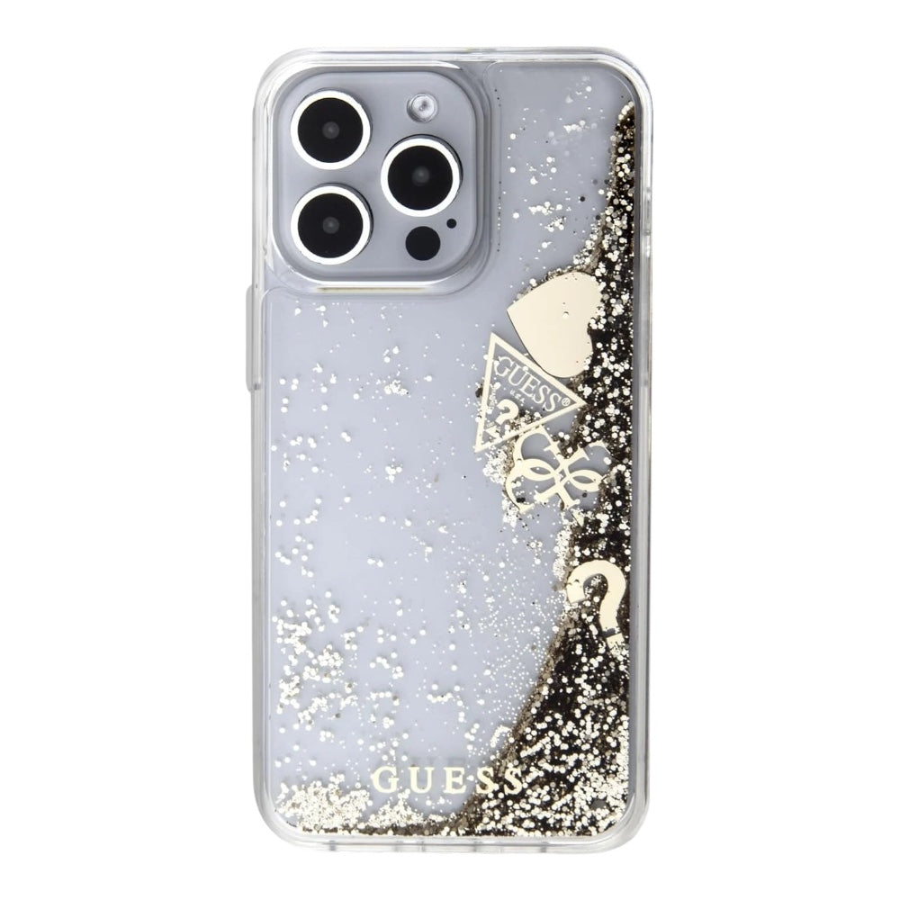 Estuche Guess Liquido Glitter Para Iphone 15 Pro Max Color Dorado Shop name